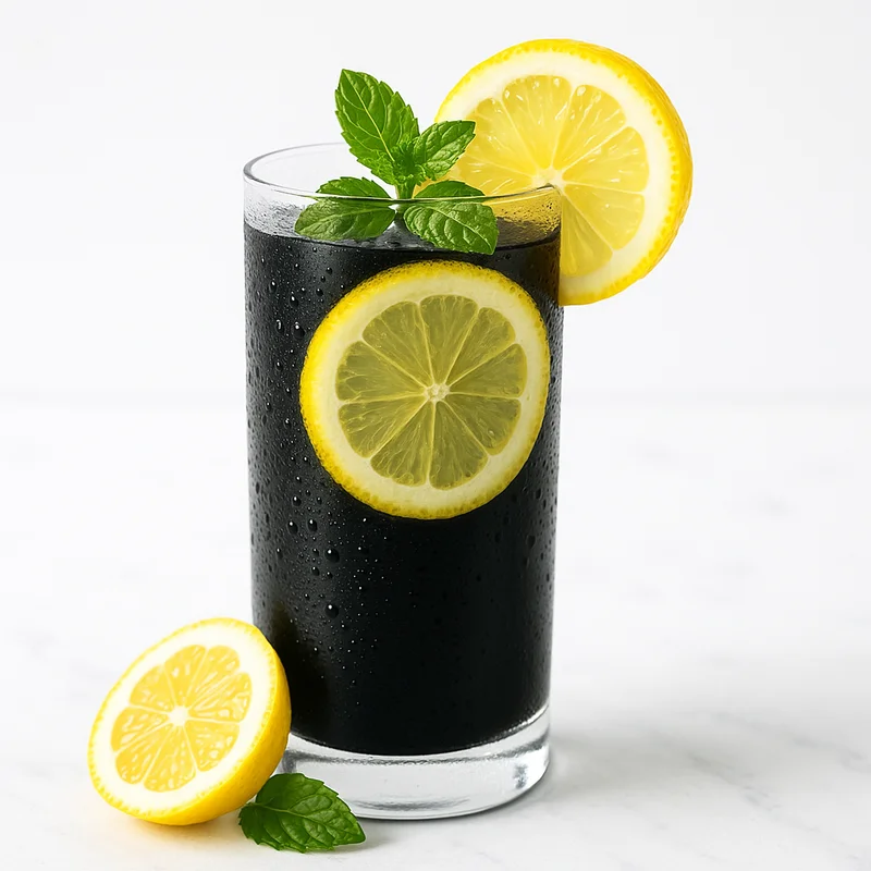 Activated Charcoal Lemon Spa Water — infused_water recipe
