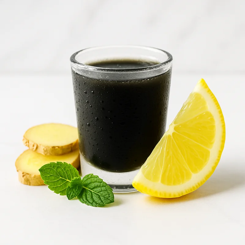 Activated Charcoal Lemonade Shot — shot recipe