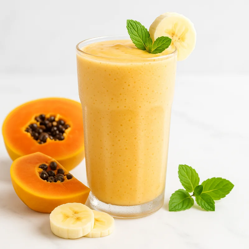 Banana Papaya Island Smoothie — Smoothie