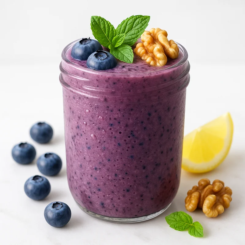 Blueberry Walnut Brain Shake — Smoothie