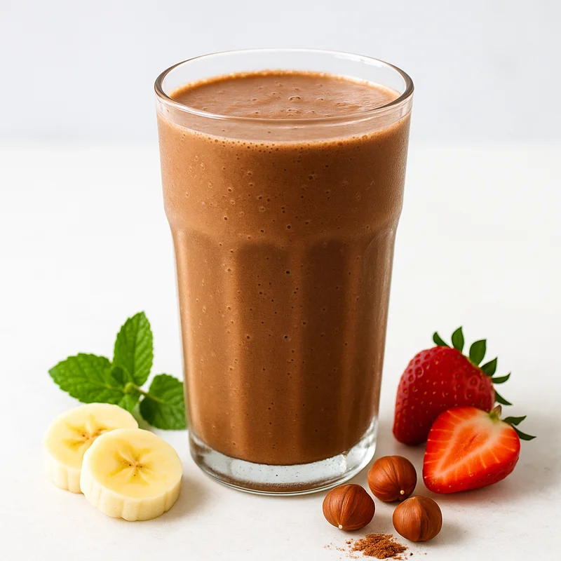 Cacao Hazelnut Breakfast Shake — smoothie recipe