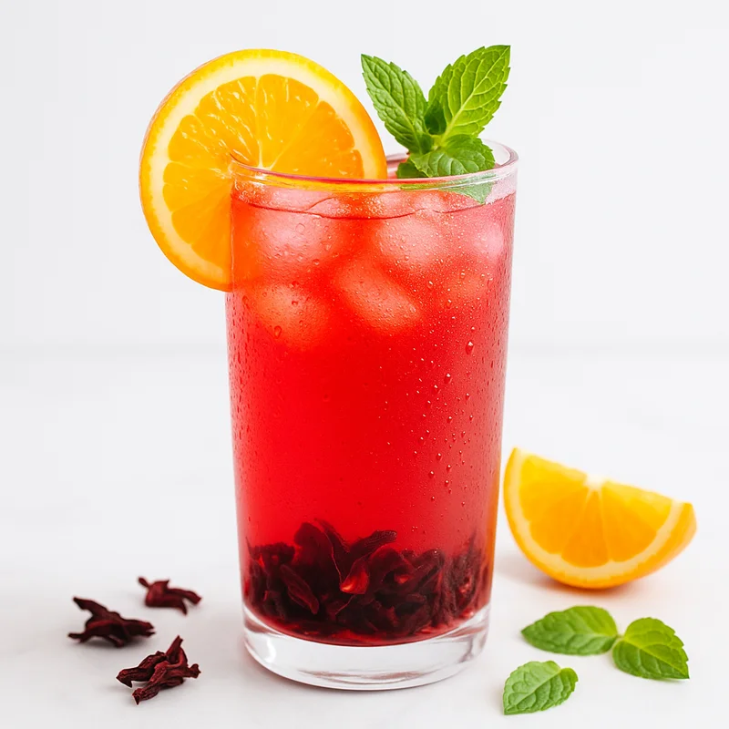 Hibiscus Orange Blossom Water — infused_water recipe