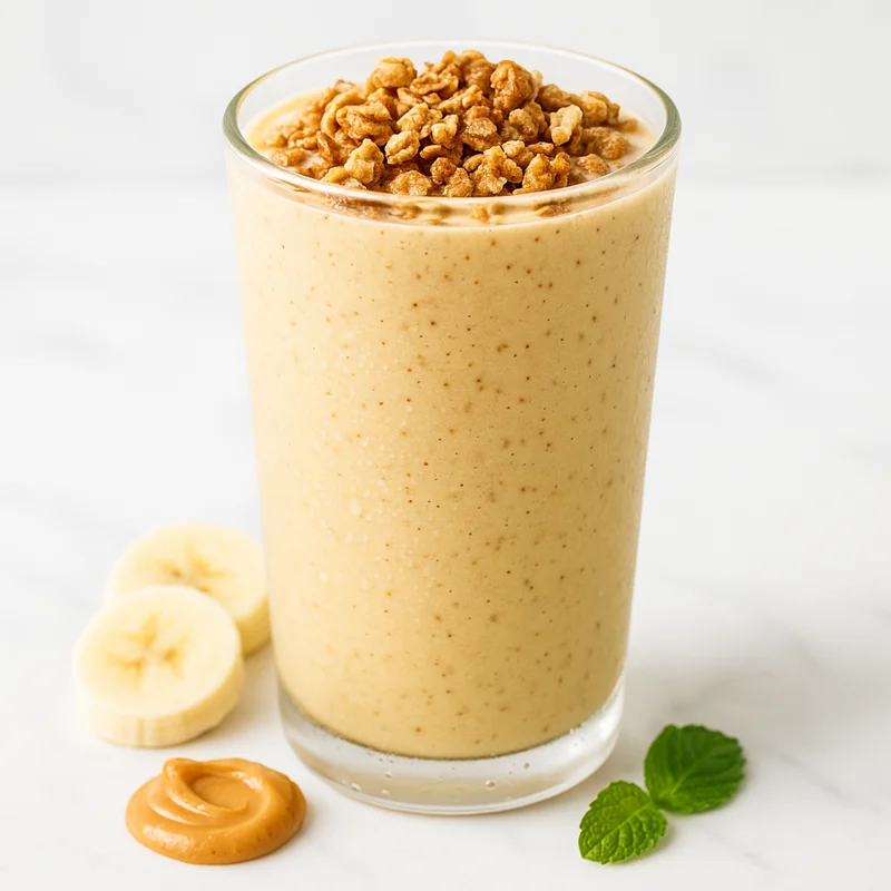 Peanut Butter Banana Crunch — smoothie recipe