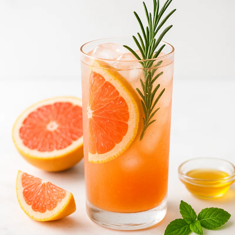 Pink Grapefruit Rosemary Spritz — Juice