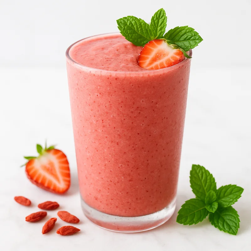 Strawberry Goji Vitality Smoothie — Smoothie