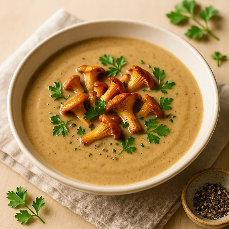 Kantarellikeitto — Finnish recipe