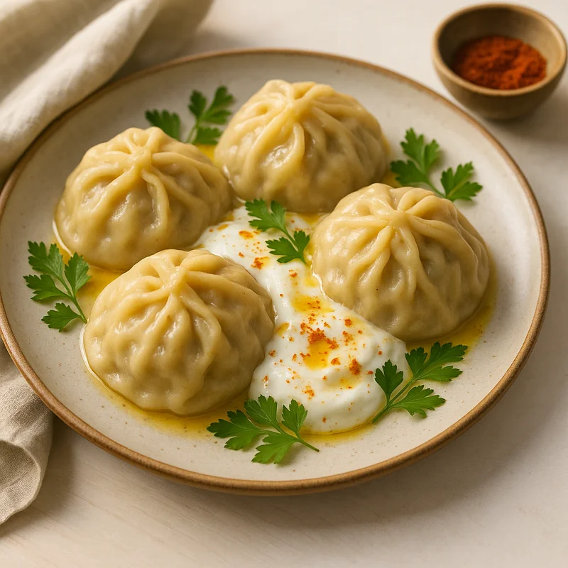 Manti — Uzbek recipe