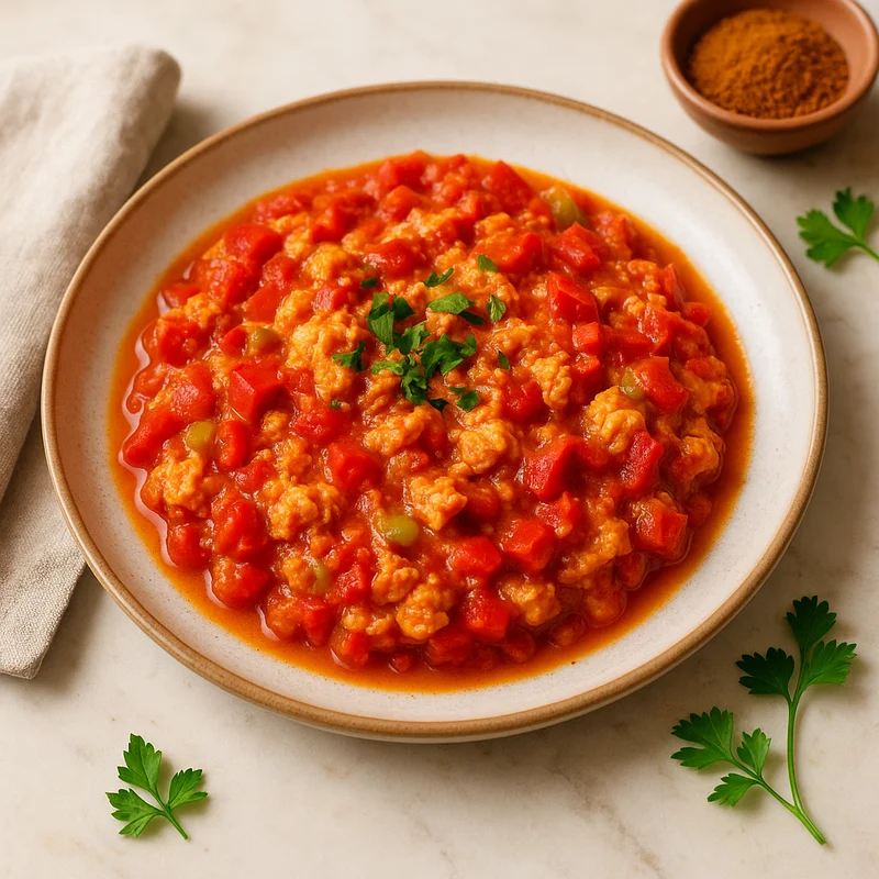Menemen — Turkish recipe